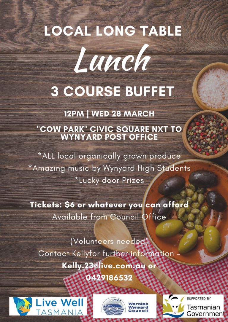 Live Well Tasmania Community Long Table Lunch